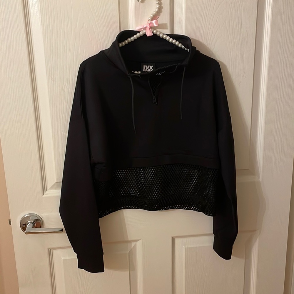 Black Mesh and Dry-Fit Sweatshirt
